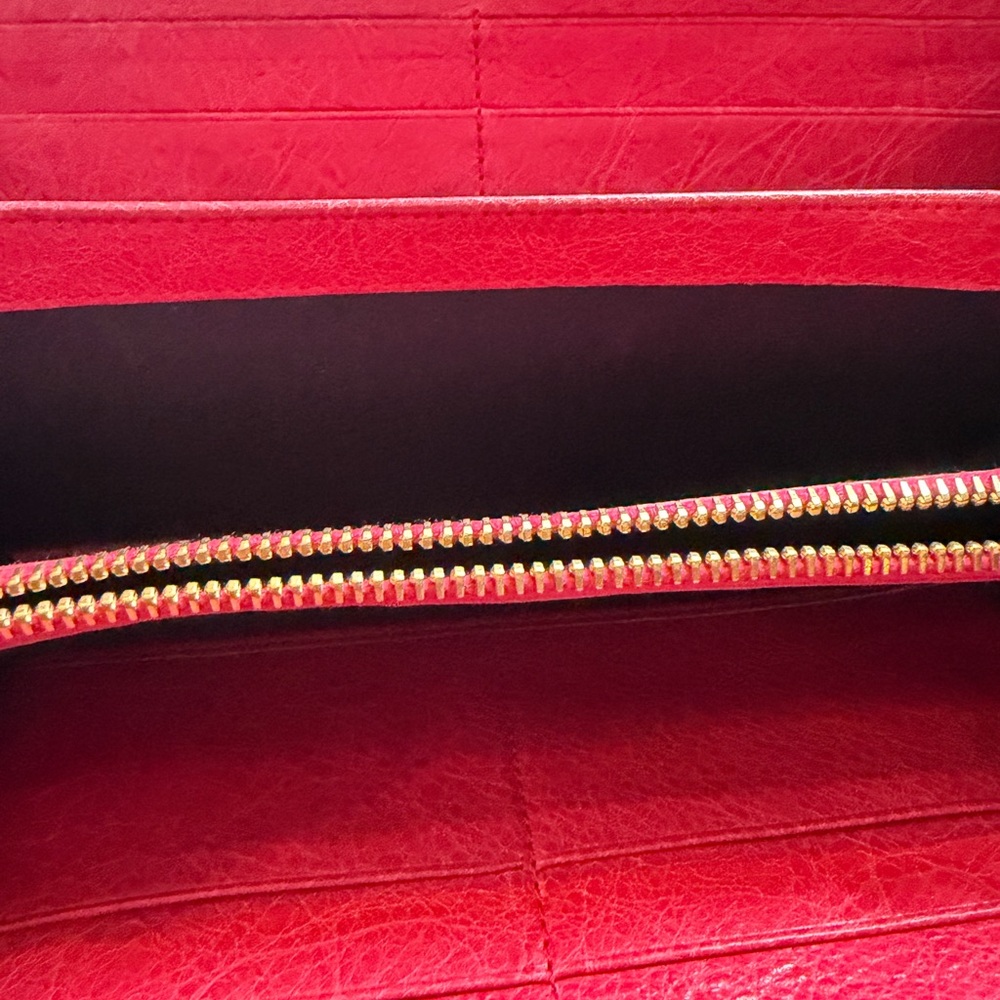 Balenciaga le City Long Leather Wallet Absolutely Gorgeous 🩷❤️🩷 - Picture 14 of 17